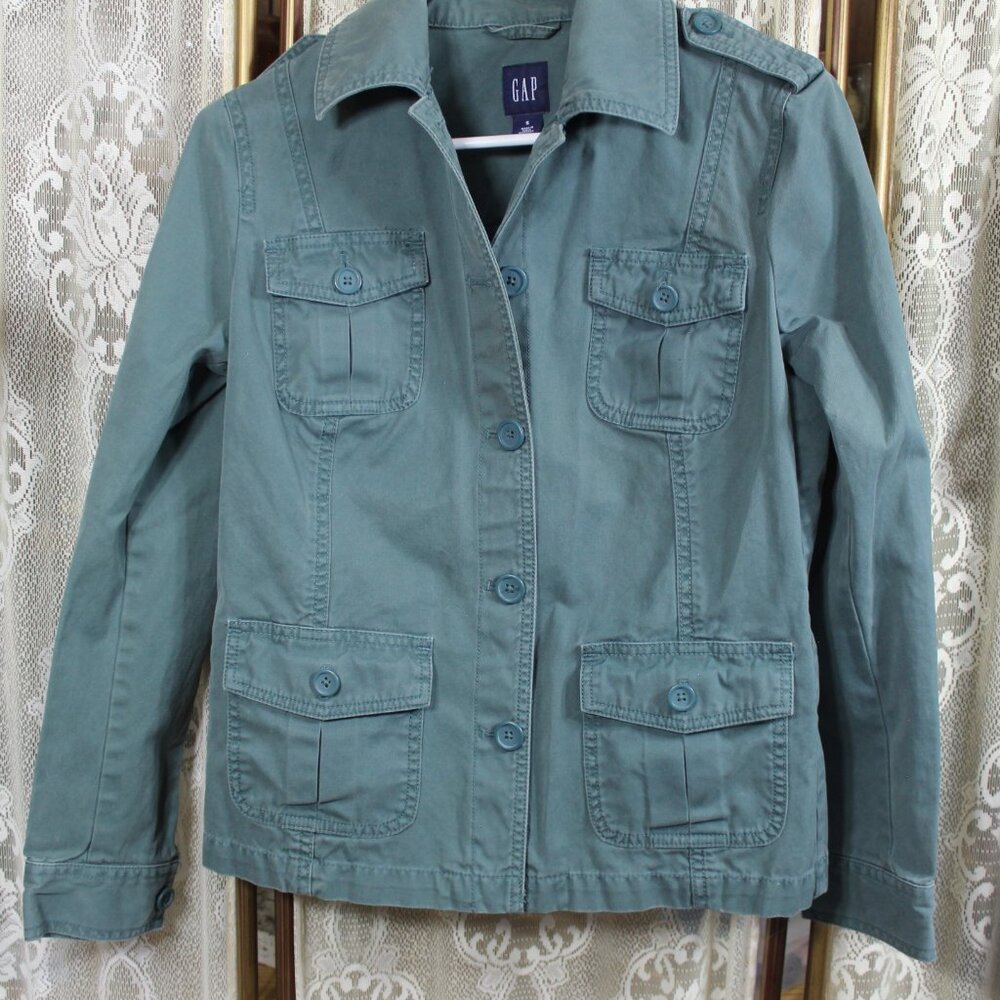 Ladies Military Style Utility Jacket Size Small-DS1 - Picture 1 of 4
